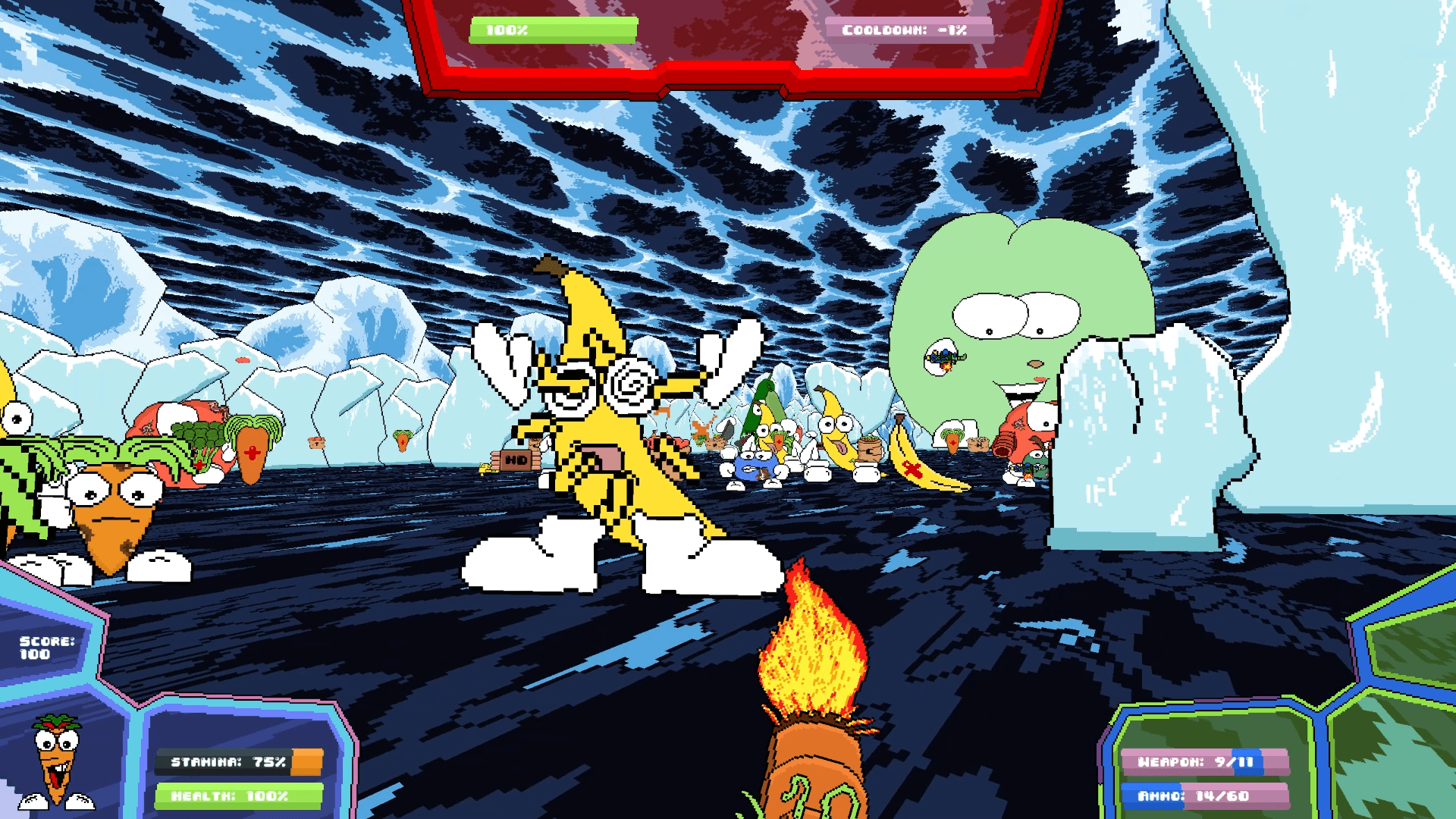 Carrotine Gun Banana Shooting